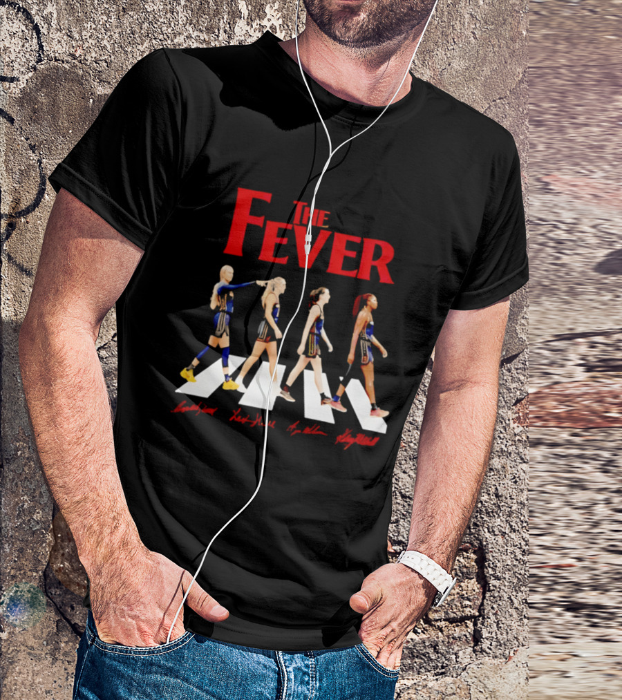 Indiana Fever Basketball Team Abbey Road Beatles T-Shirt