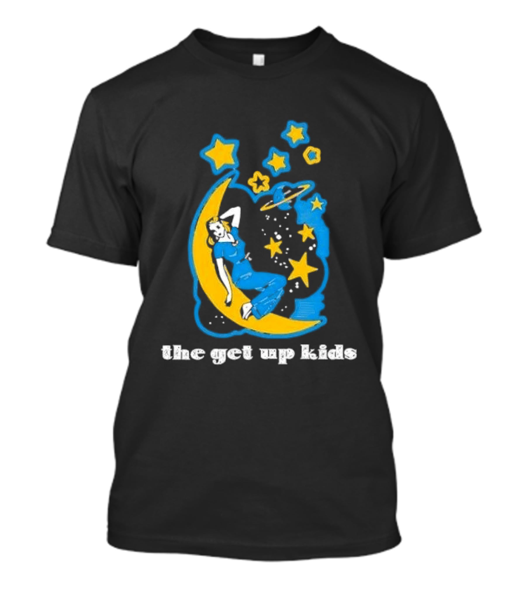 The Get Up Kids Woman On Crescent Moon With Stars T-Shirt