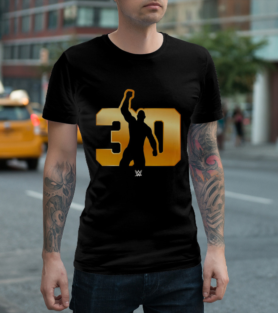 The Rock 30 WWE Years Anniversary Celebration T-Shirt