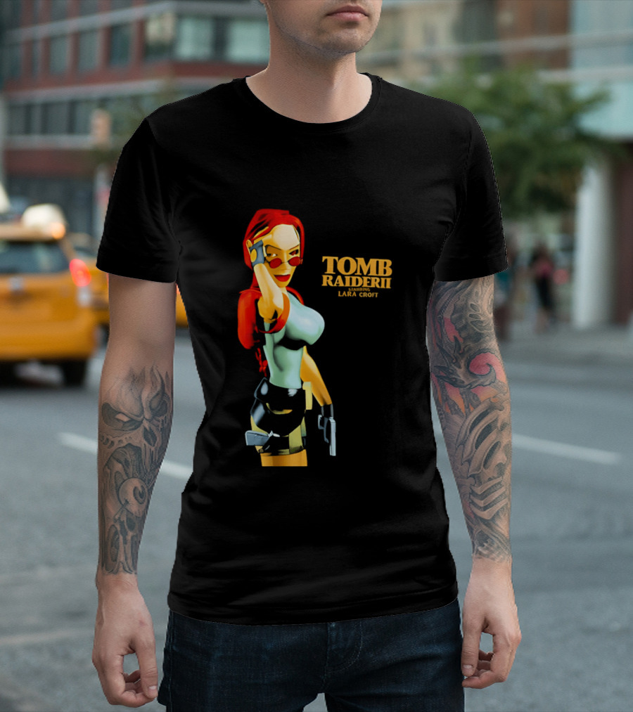 Lara Croft Tomb Raider II Starring Iconic Video Game T-Shirt