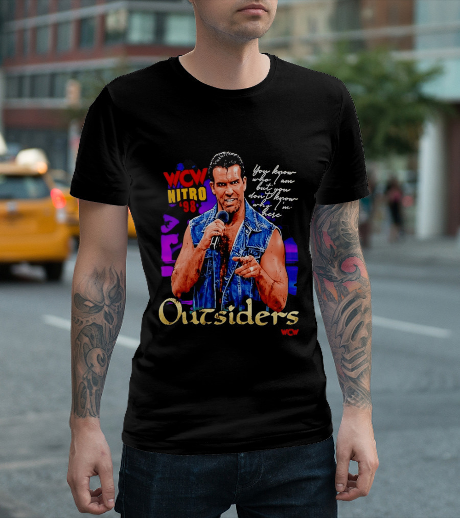 WCW Nitro '98 Scott Hall Outsiders You Know Who I Am T-Shirt