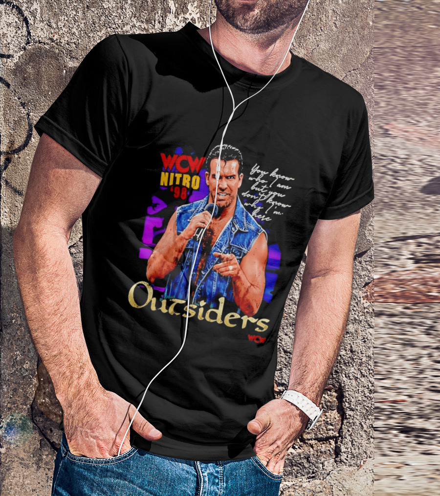 WCW Nitro '98 Scott Hall Outsiders You Know Who I Am T-Shirt