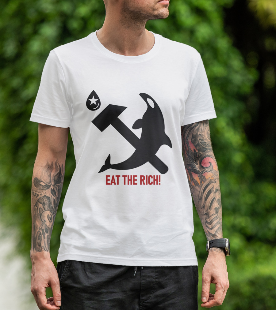 Eat The Rich Orca Hammer Star T-Shirt
