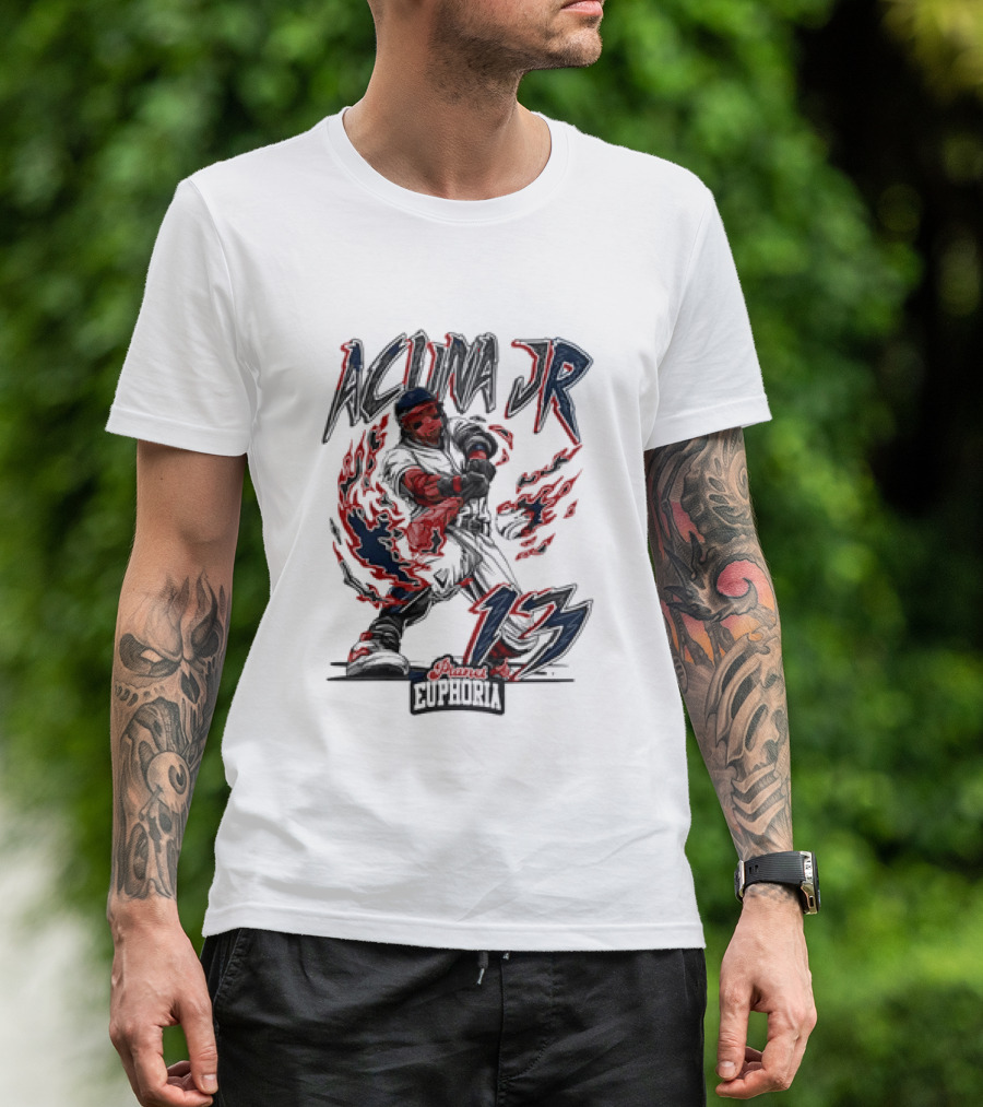 Acuna Jr 13 Euphoria Atlanta Braves T-Shirt