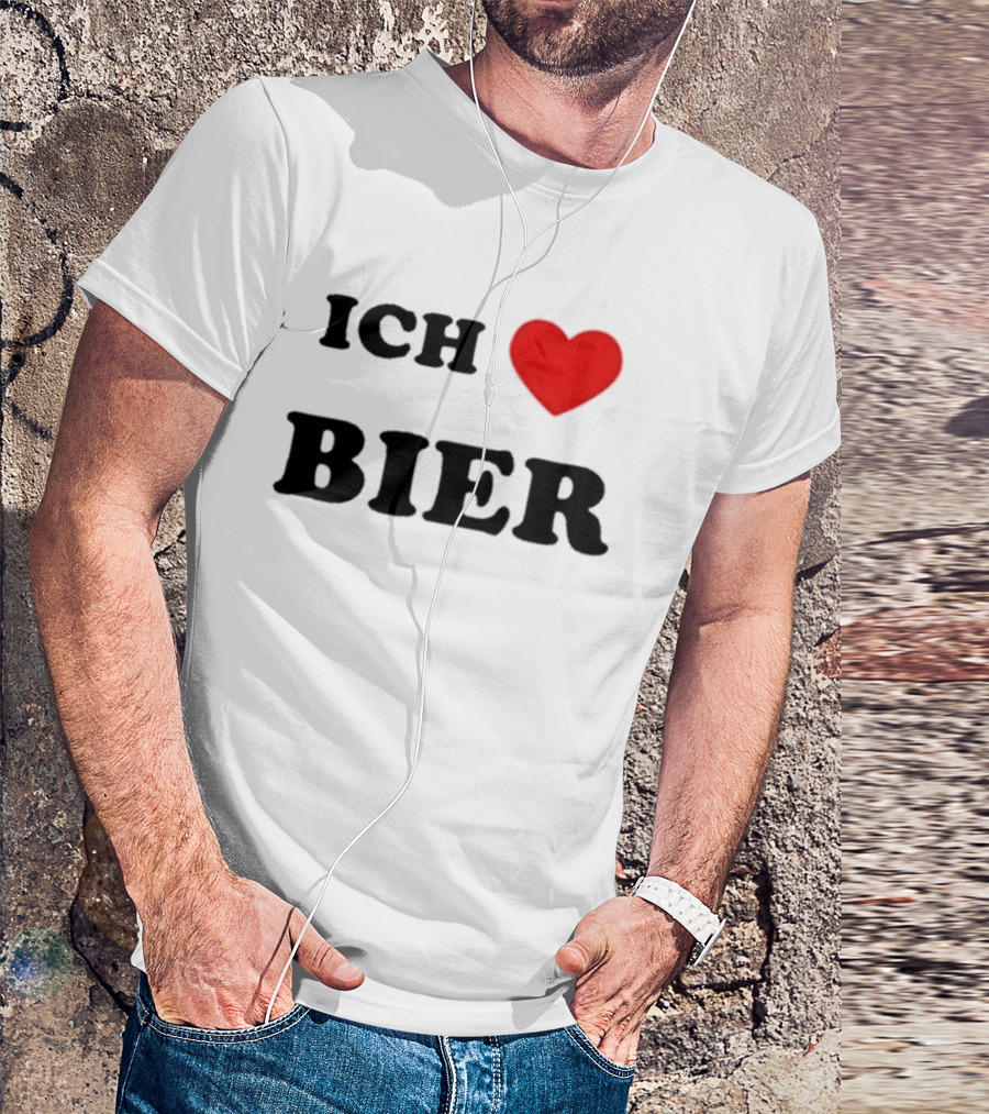Ich Love Bier Heart Germany T-Shirt