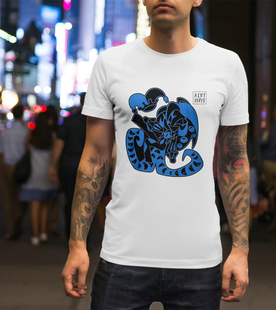 Shadow Milk Cookie Run A4NT Peeking Jester Snake T-Shirt