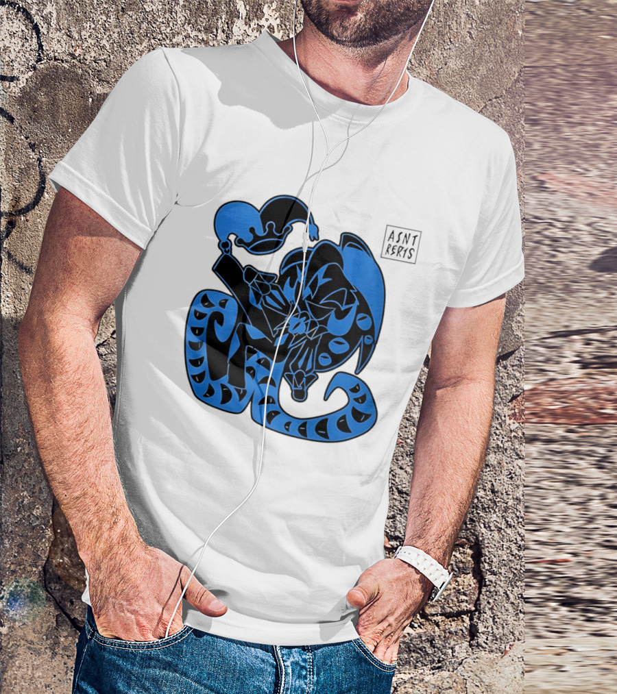 Shadow Milk Cookie Run A4NT Peeking Jester Snake T-Shirt