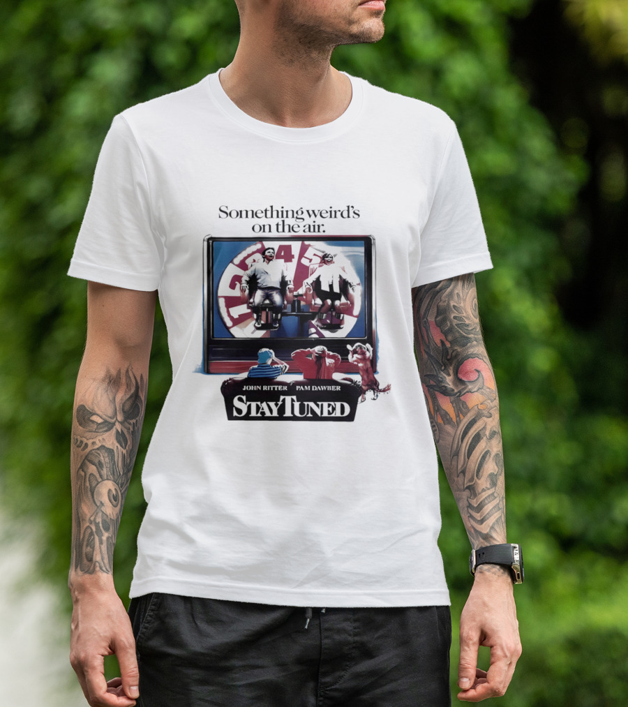 Stay Tuned Something Weird's On The Air John Ritter Pam Dawber T-Shirt