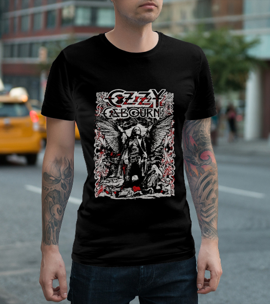 Ozzy Osbourne 2026 Prince Of Darkness Angel Wings T-Shirt