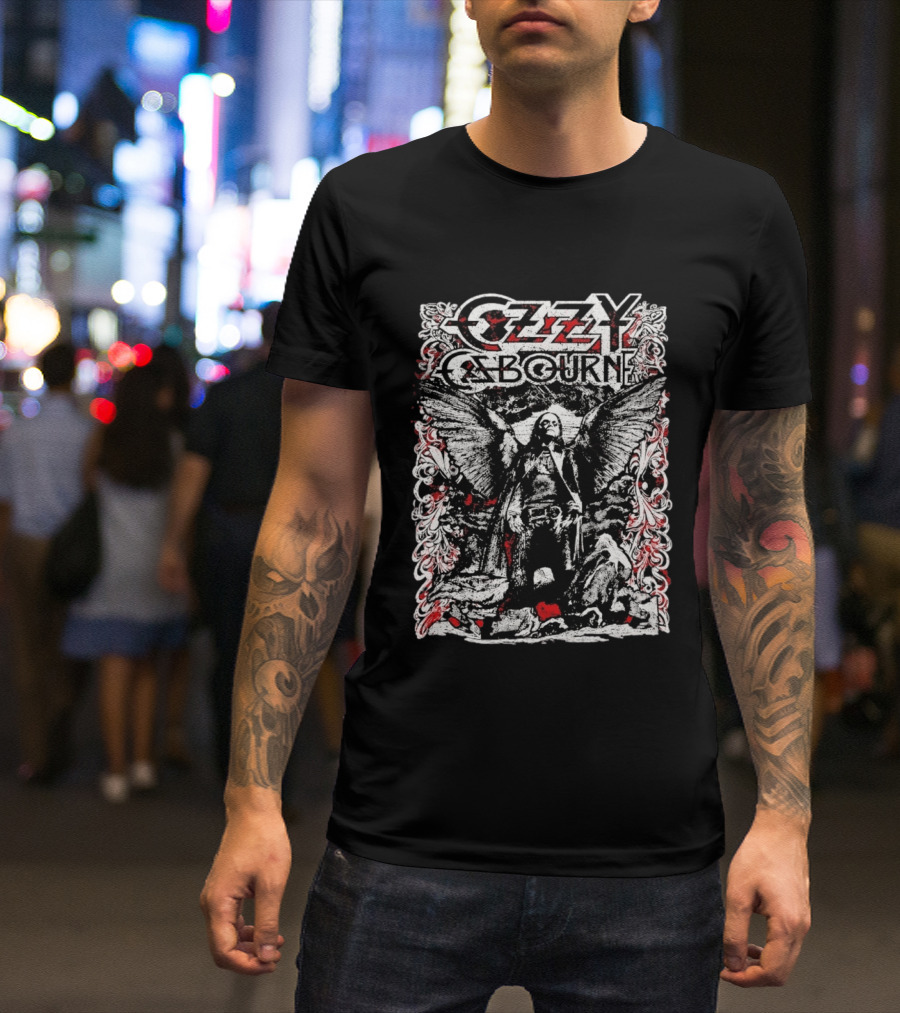 Ozzy Osbourne 2026 Prince Of Darkness Angel Wings T-Shirt