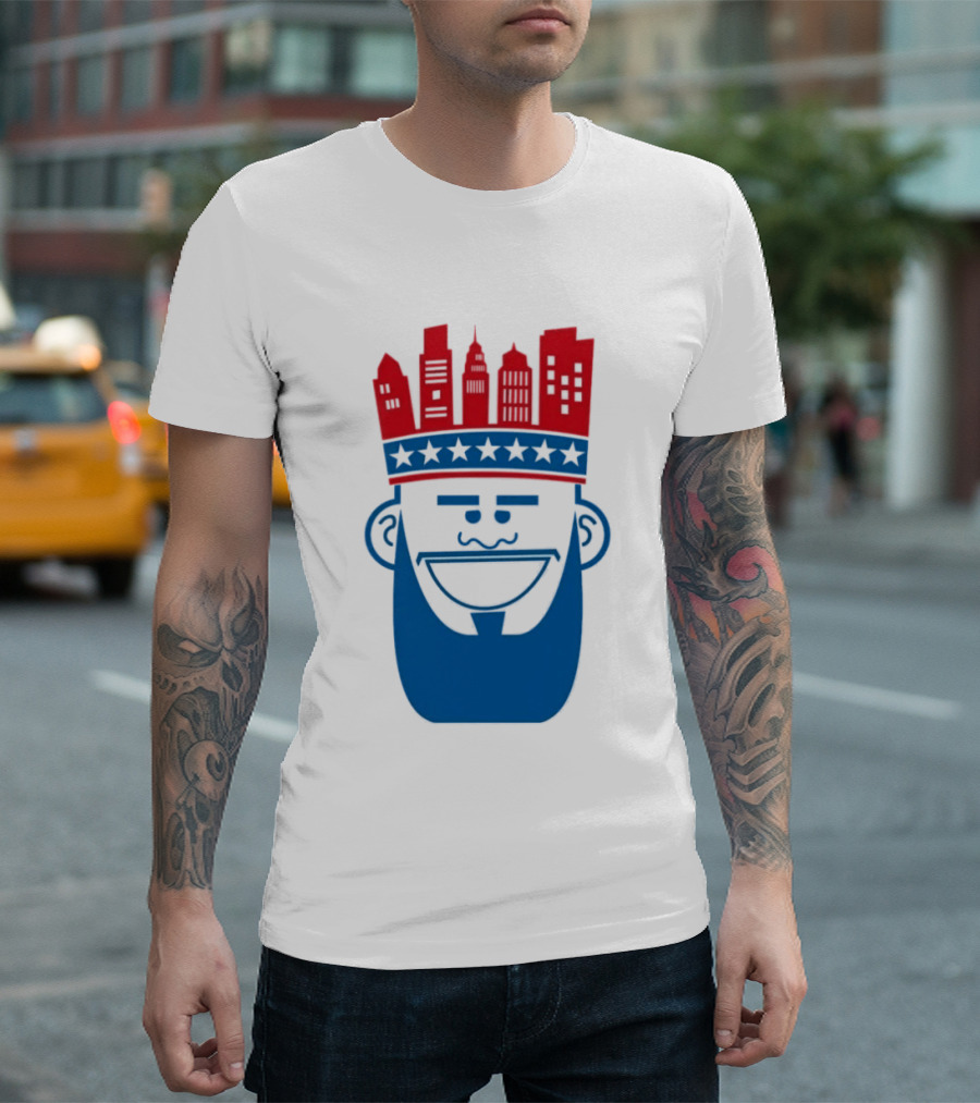 Lebron James Philadelphia 76ers Philly King Skyline Crown T-Shirt