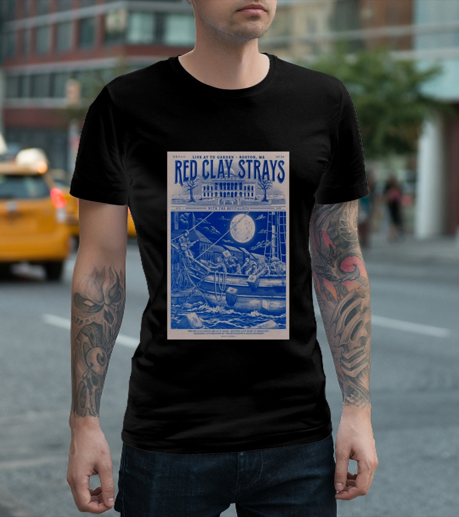 Live At TD Garden Boston MA August 1 2026 Red Clay Strays With The Revivalists T-Shirt