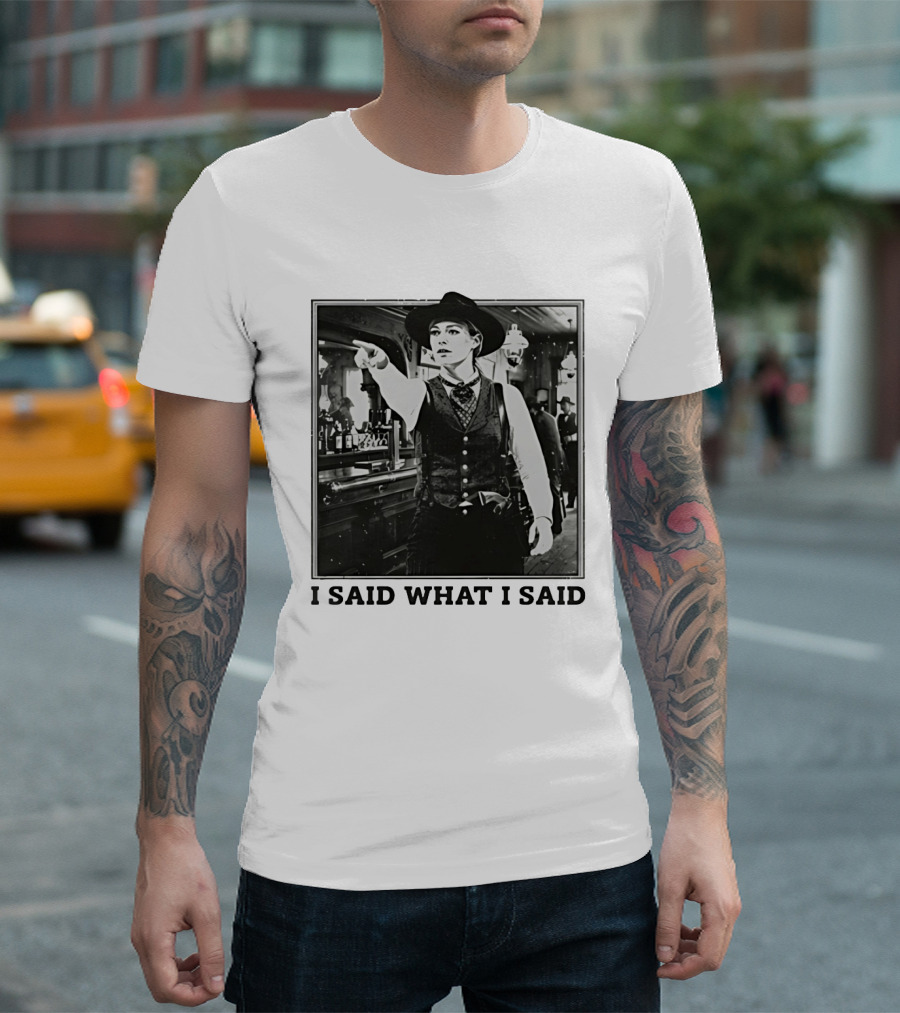 Sophie Cunningham Cowgirl I Said What I Said Indiana Fever T-Shirt