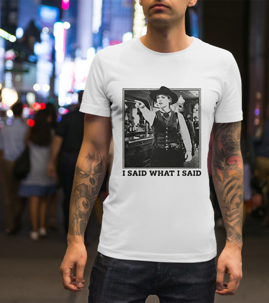 Sophie Cunningham Cowgirl I Said What I Said Indiana Fever T-Shirt