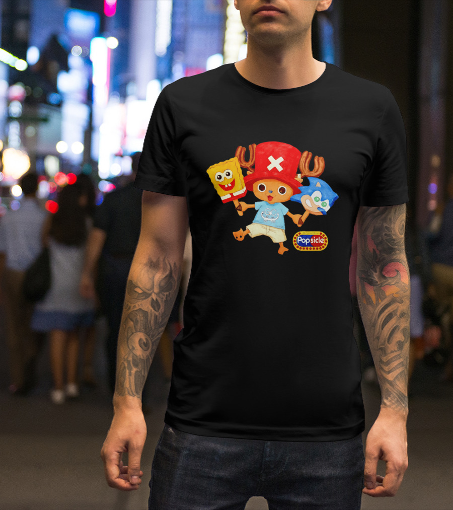 Chopper Popsicle SpongeBob Sonic T-Shirt