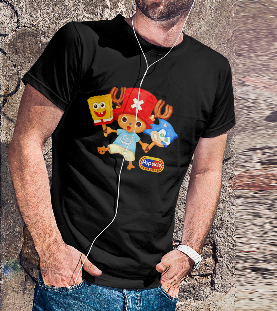 Chopper Popsicle SpongeBob Sonic T-Shirt