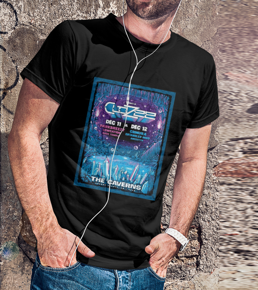 2 Nights Of CloZee The Caverns Grundy County TN Dec 11 12 2026 Parkbreezy Lowcation Bass Temple Chmura Entangled Mind Ancestryr T-Shirt