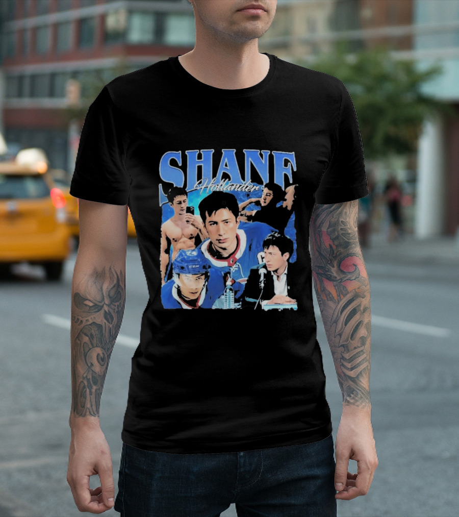 Shane Hollander Hockey Player Collage Hudson Williams T-Shirt