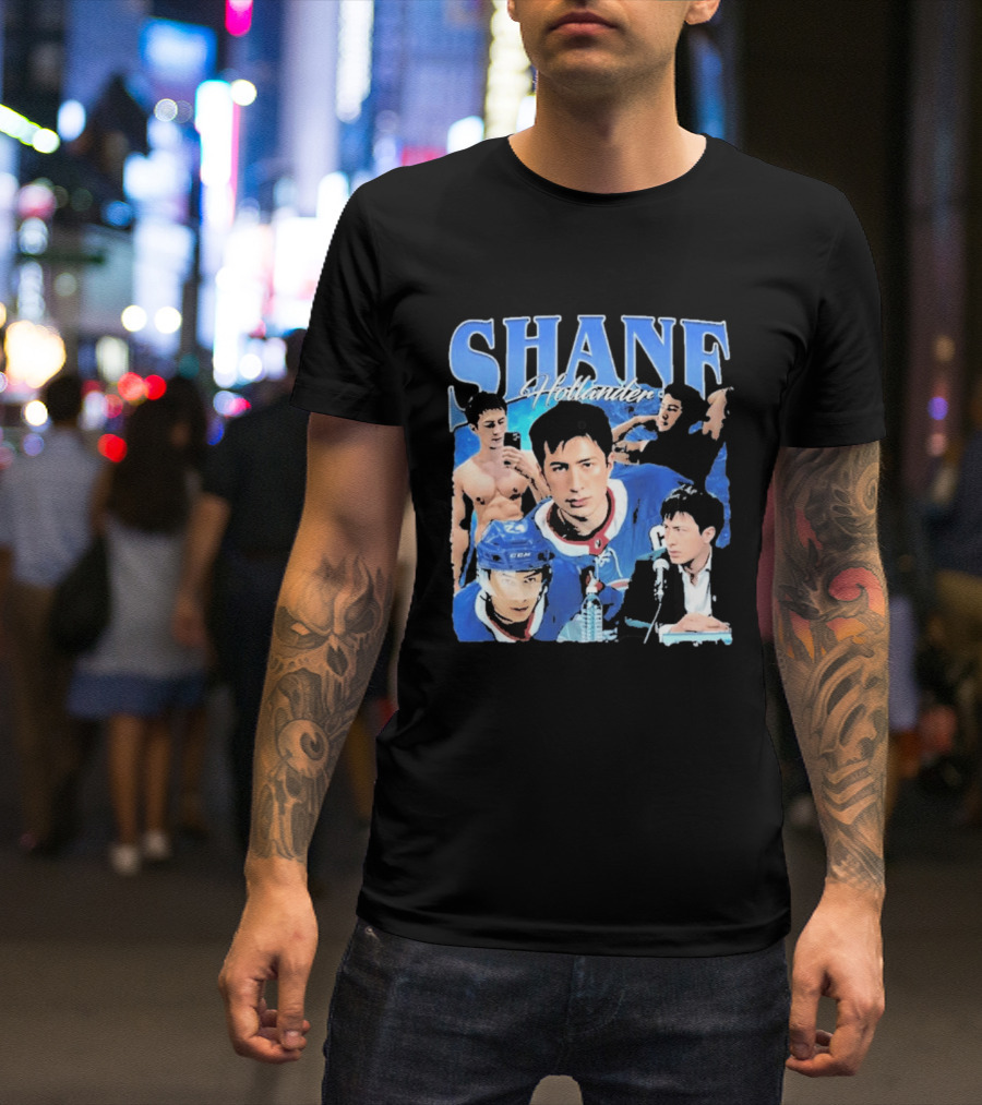 Shane Hollander Hockey Player Collage Hudson Williams T-Shirt