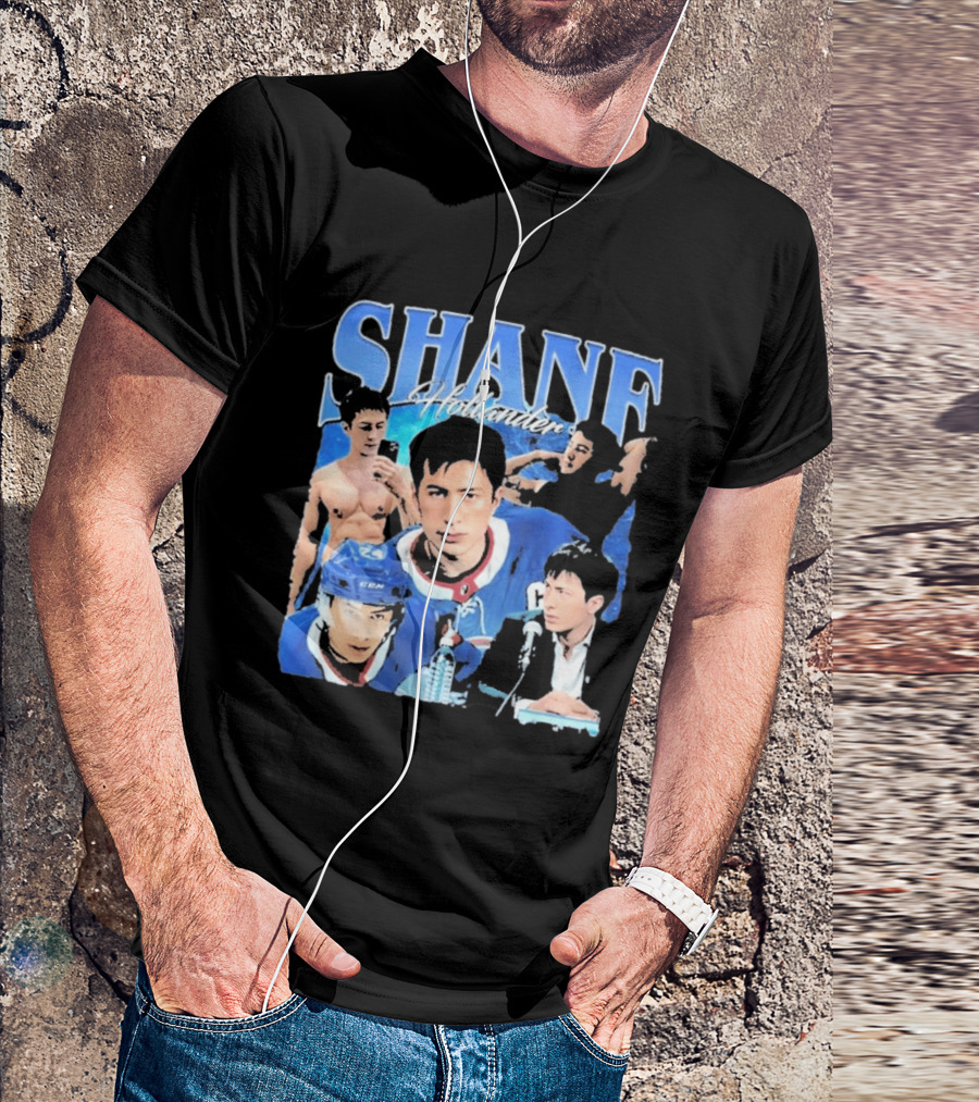Shane Hollander Hockey Player Collage Hudson Williams T-Shirt