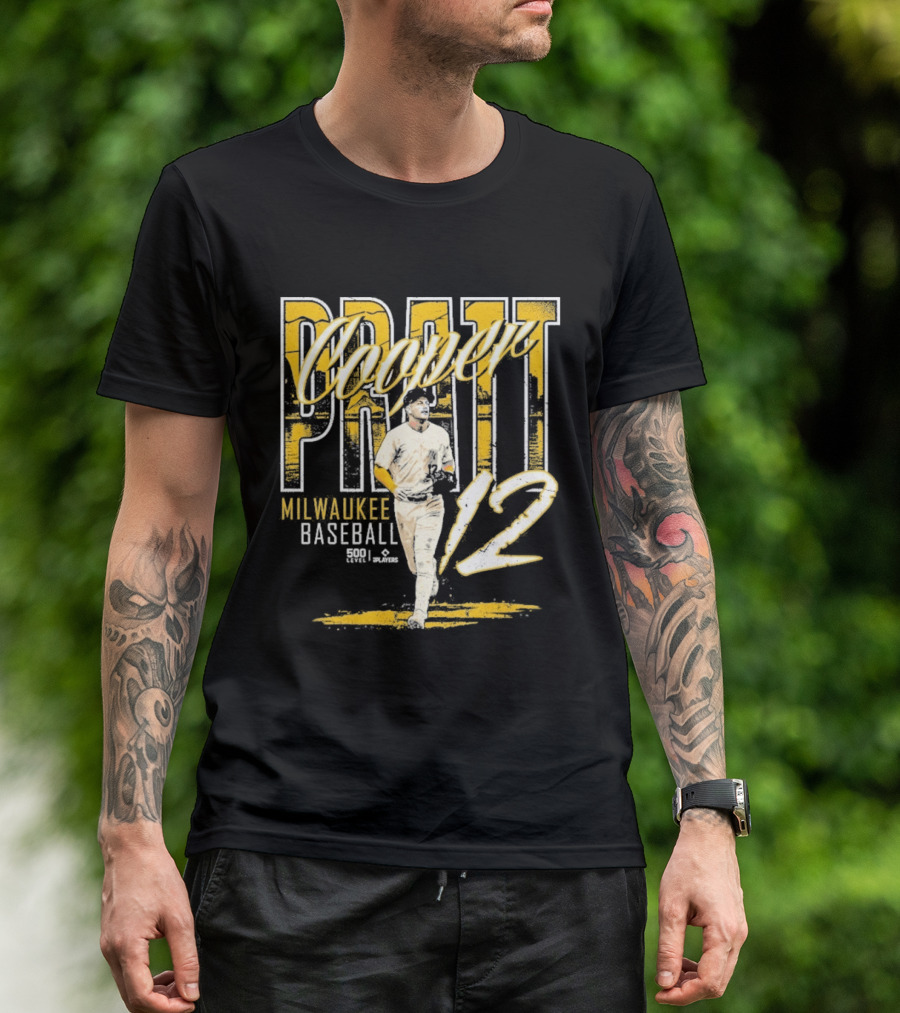 Cooper Pratt Milwaukee Baseball 12 Player Name T-Shirt