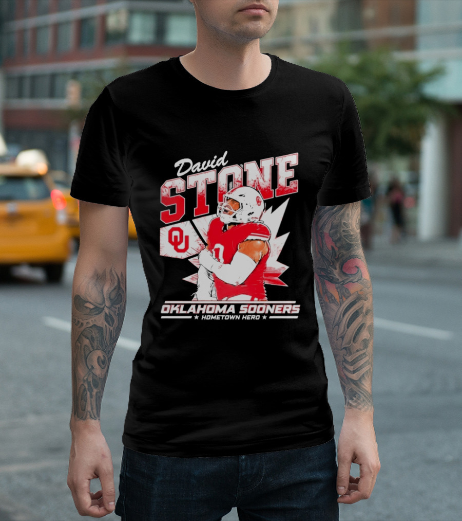 David Stone Oklahoma Sooners Hometown Hero OU Football Star T-Shirt