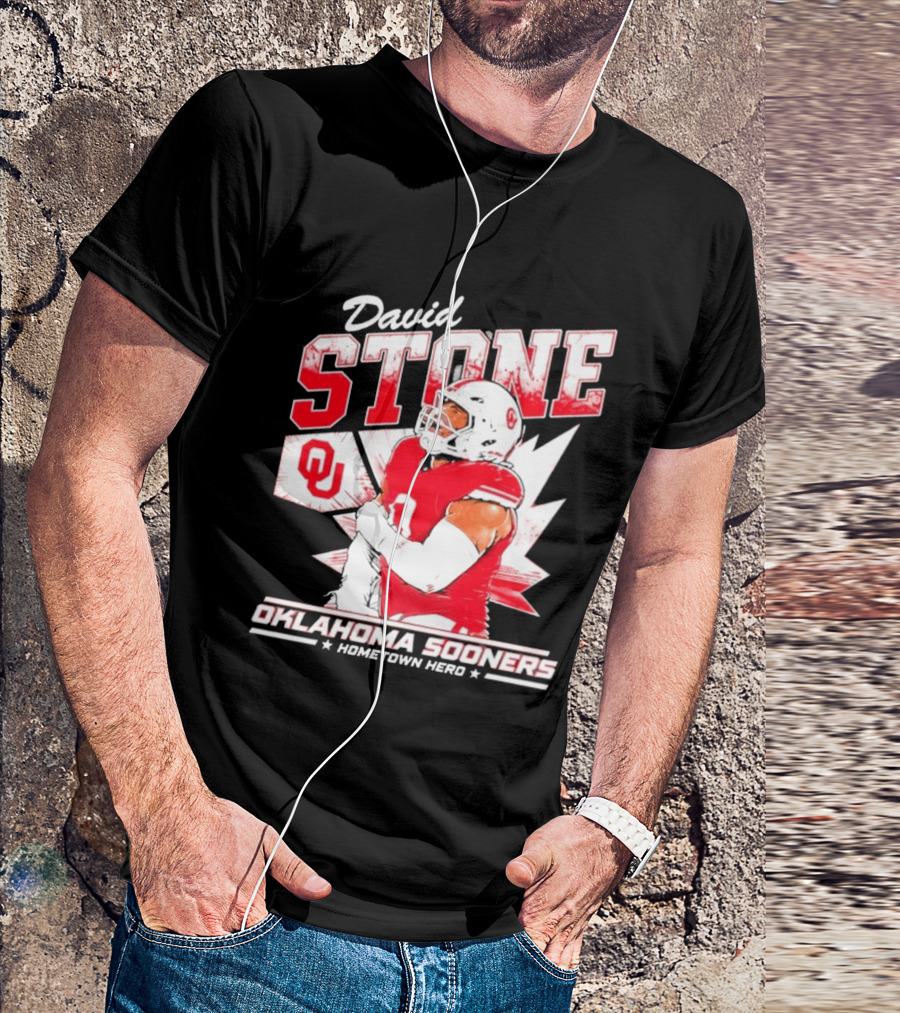 David Stone Oklahoma Sooners Hometown Hero OU Football Star T-Shirt