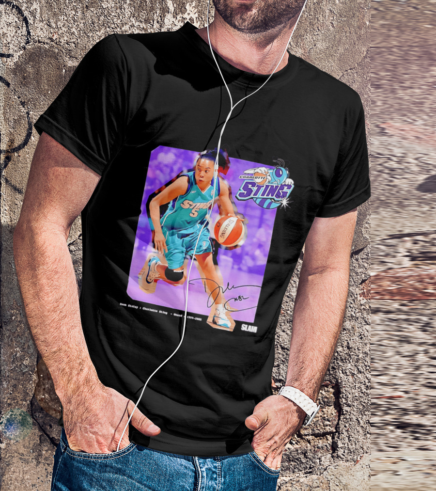 Dawn Staley Charlotte Sting WNBA Guard 1999 2005 T-Shirt