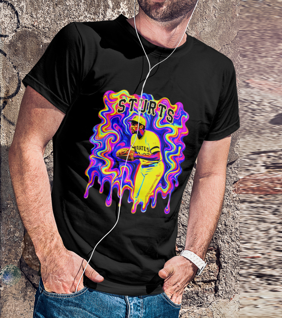 Pirates Dock Ellis Psychedelic Sturts Baseball Pitcher T-Shirt