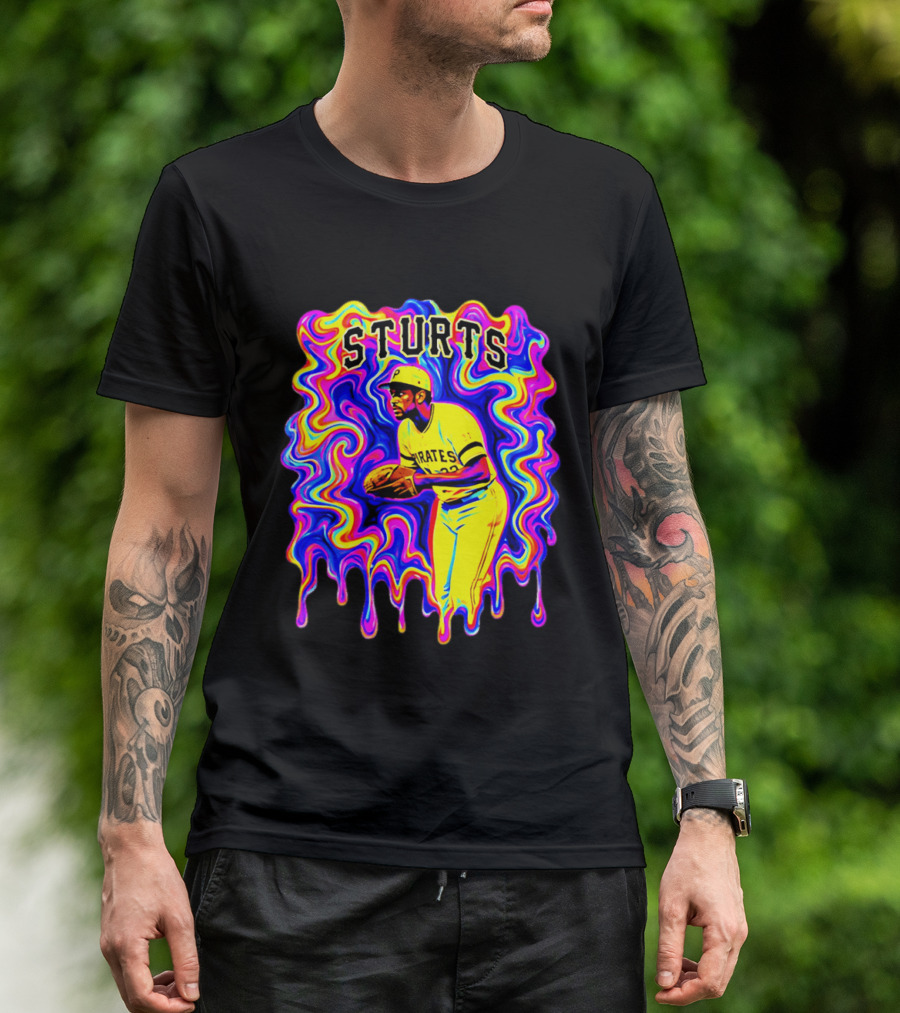 Pirates Dock Ellis Psychedelic Sturts Baseball Pitcher T-Shirt