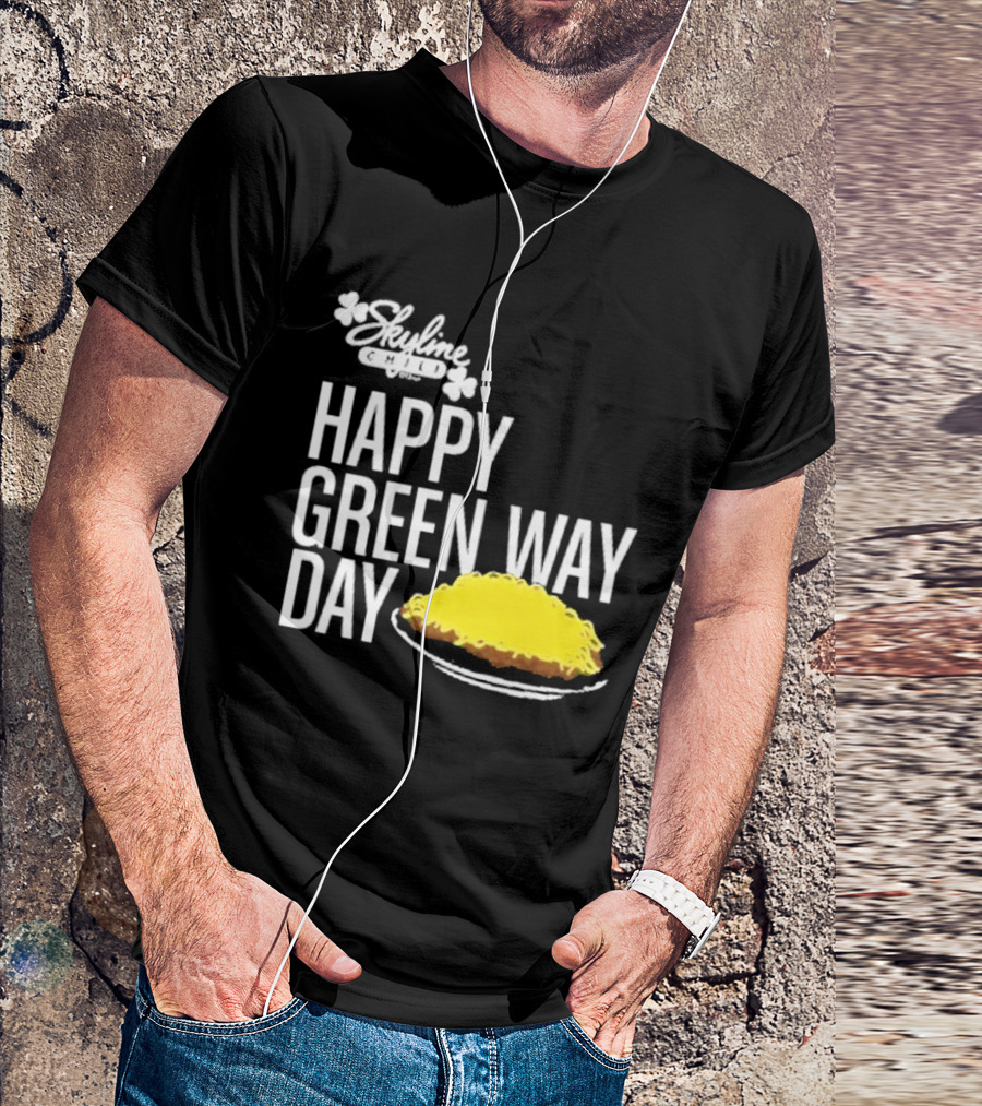 Skyline Chili Happy Green Way Day Cheese Coney Celebration T-Shirt