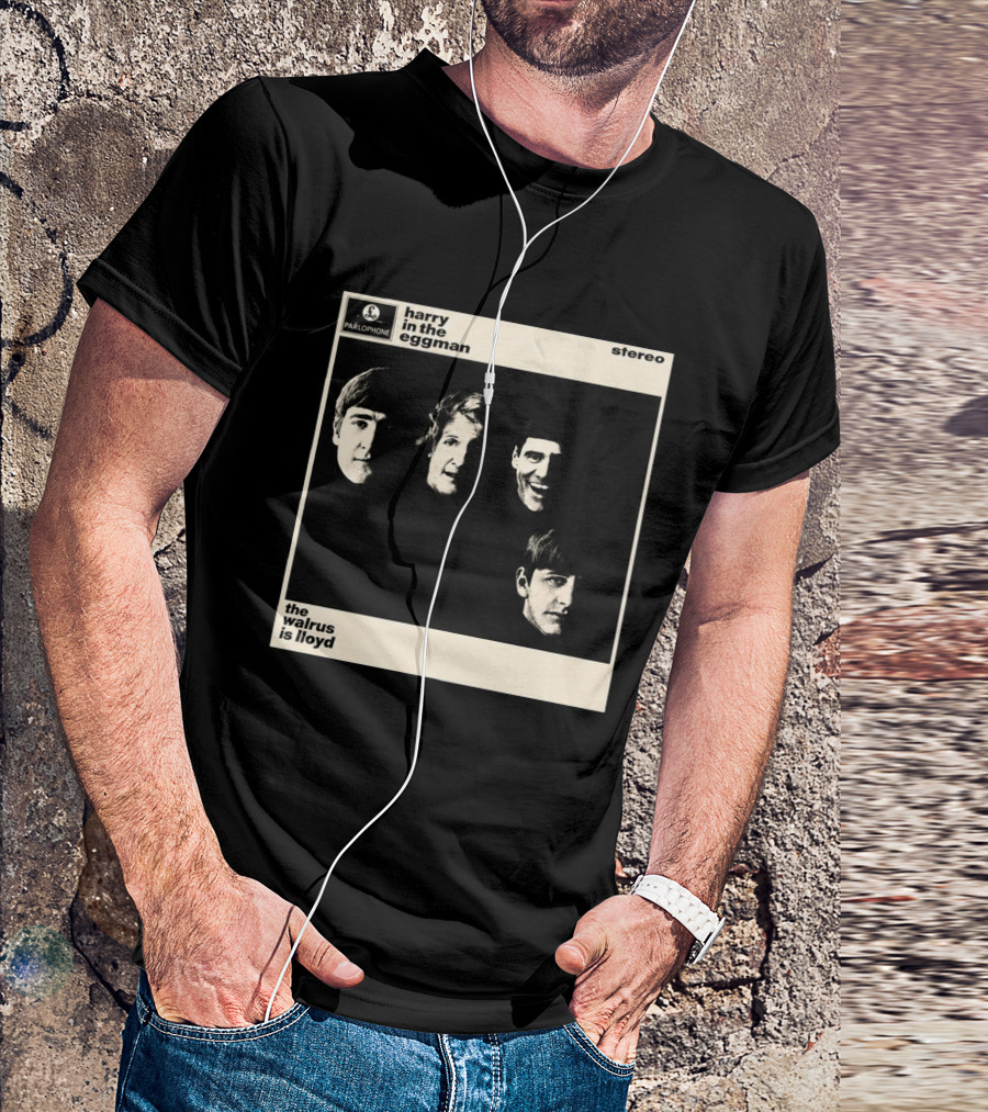Parlophone Harry In The Eggman The Walrus Is Lloyd Stereo T-Shirt