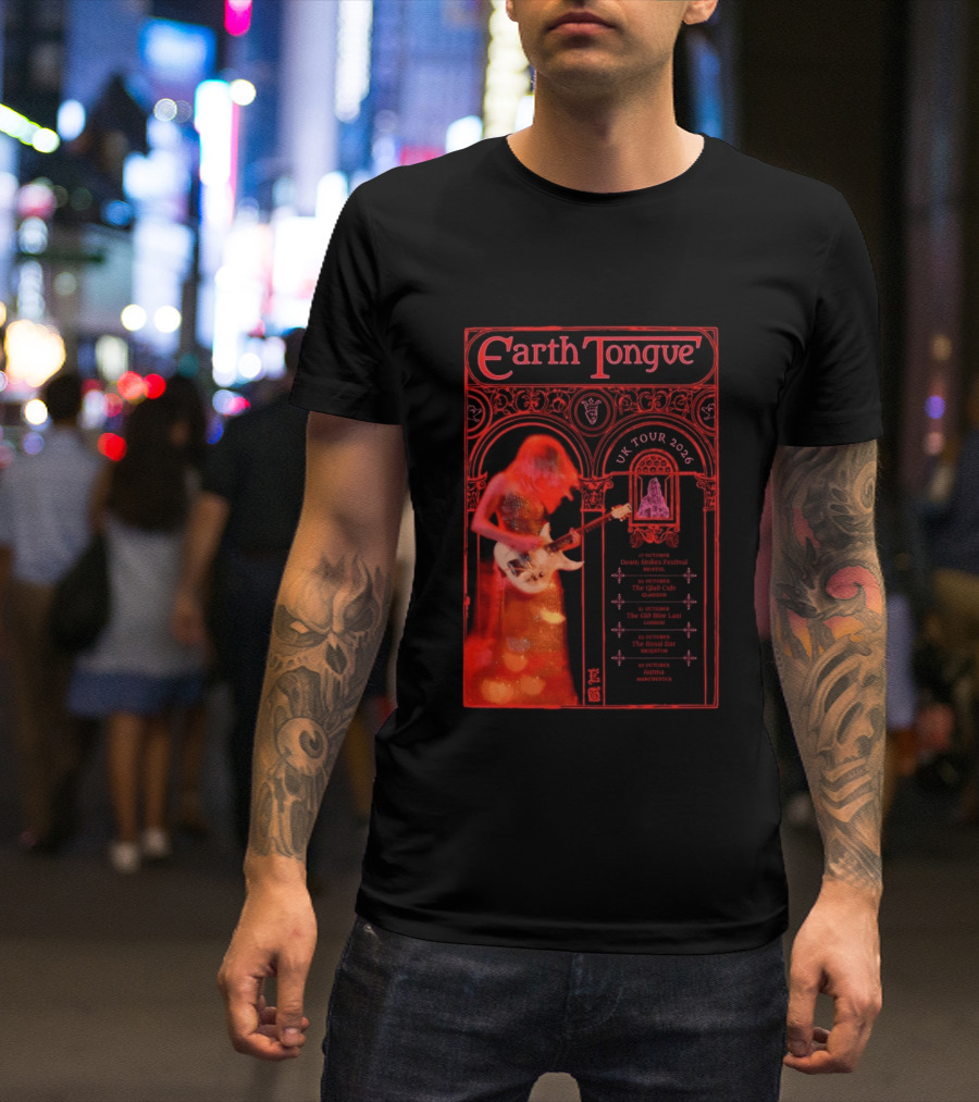 Earth Tongue UK Tour 2026 Down Stokes Festival Bristol Gilded Gothic Artistry T-Shirt