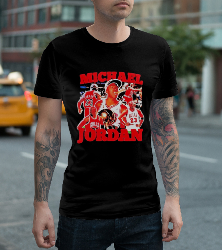 Michael Jordan Chicago Bulls 23 Basketball Legend NBA Champion T-Shirt