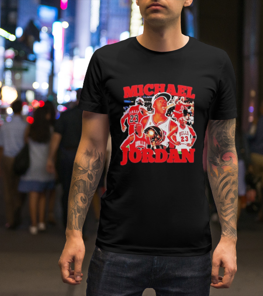 Michael Jordan Chicago Bulls 23 Basketball Legend NBA Champion T-Shirt