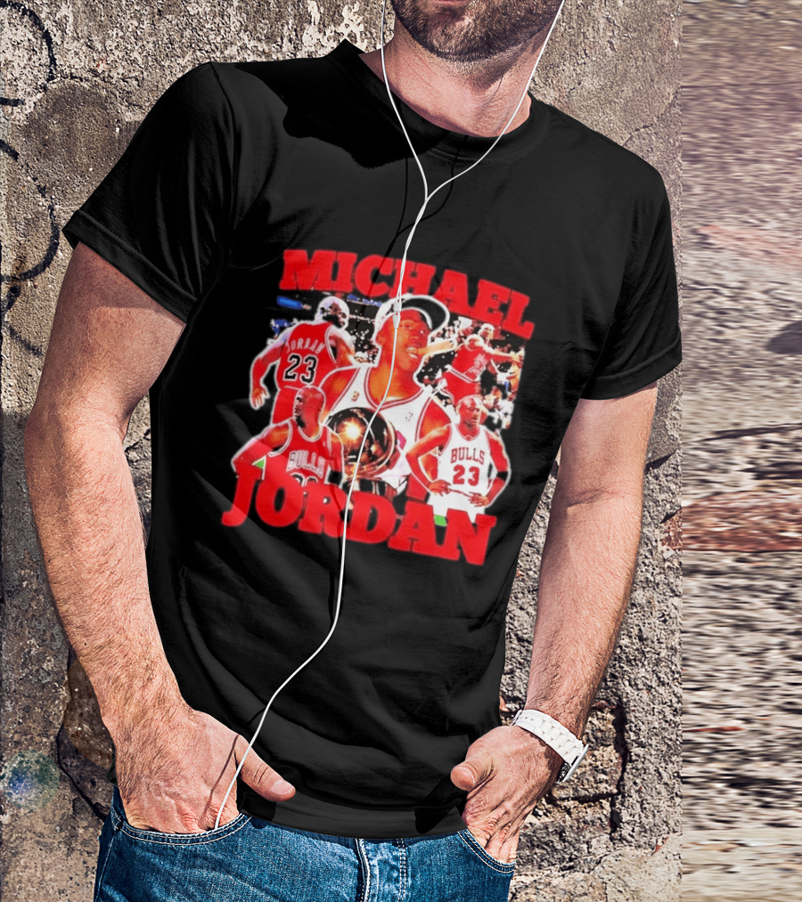 Michael Jordan Chicago Bulls 23 Basketball Legend NBA Champion T-Shirt