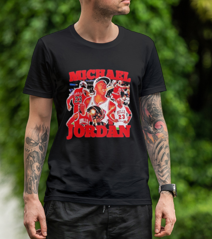 Michael Jordan Chicago Bulls 23 Basketball Legend NBA Champion T-Shirt