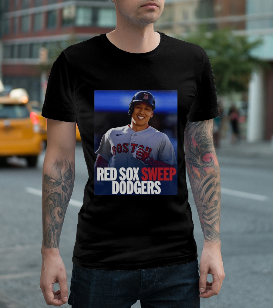 Boston Red Sox Sweep Dodgers Victory Celebration 2026 T-Shirt