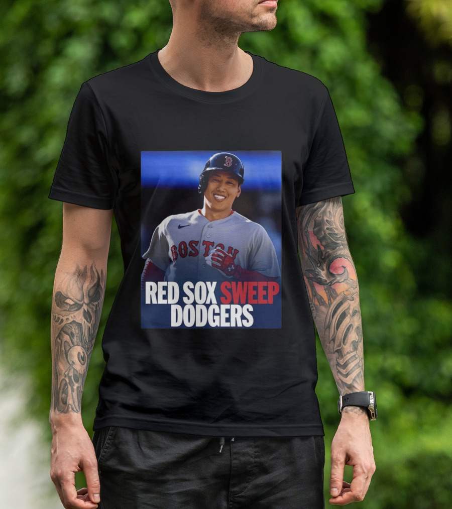 Boston Red Sox Sweep Dodgers Victory Celebration 2026 T-Shirt