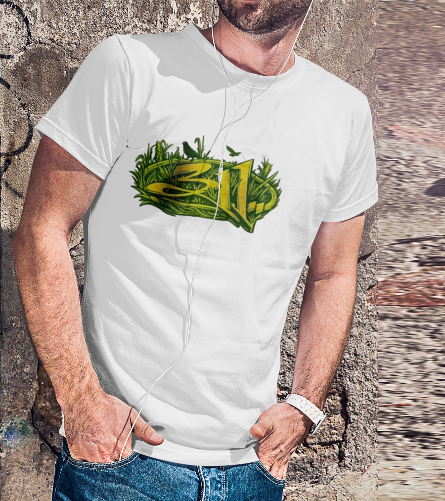 311 Band 2026 Summer Tour Green Nature T-Shirt