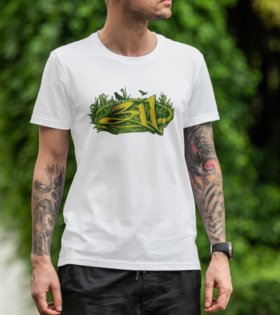 311 Band 2026 Summer Tour Green Nature T-Shirt