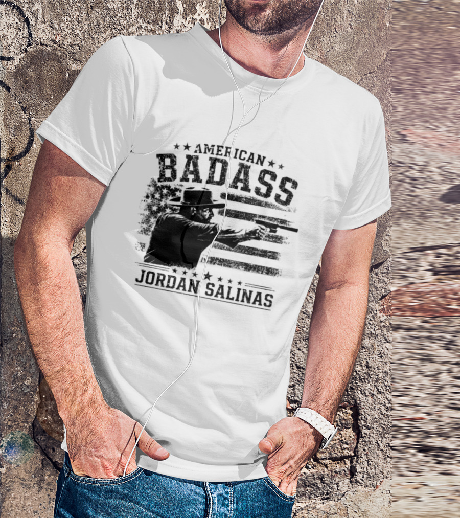 American Badass Jordan Salinas True Patriot USA Flag T-Shirt
