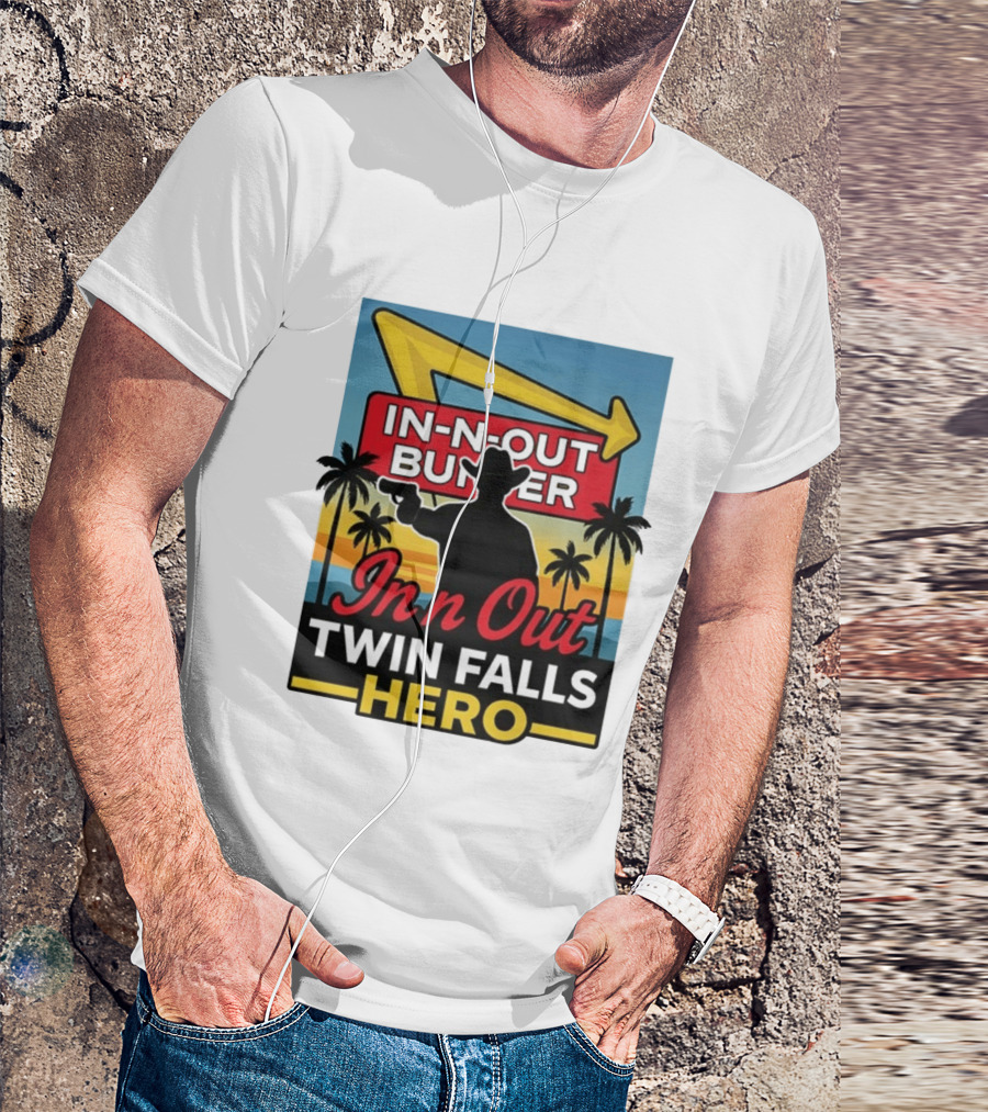 In N Out Burger Twin Falls Hero Retro Western 2026 T-Shirt
