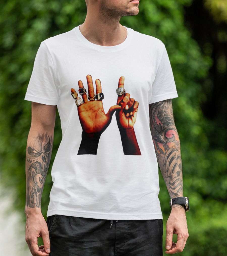 Carlos Alcaraz Championship Rings NBA Jordan Rolex Iconic Hands T-Shirt