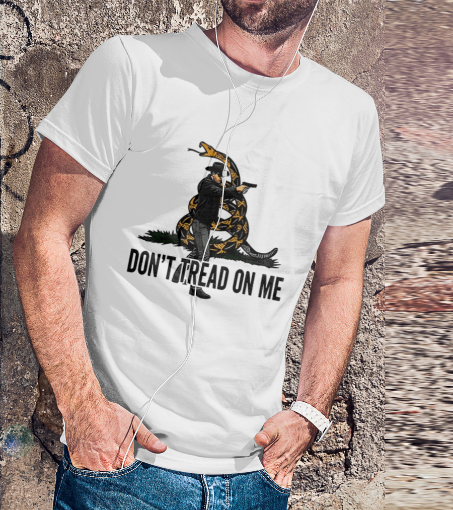 Jordan Salinas Don't Tread On Me Cowboy Snake Stand America T-Shirt