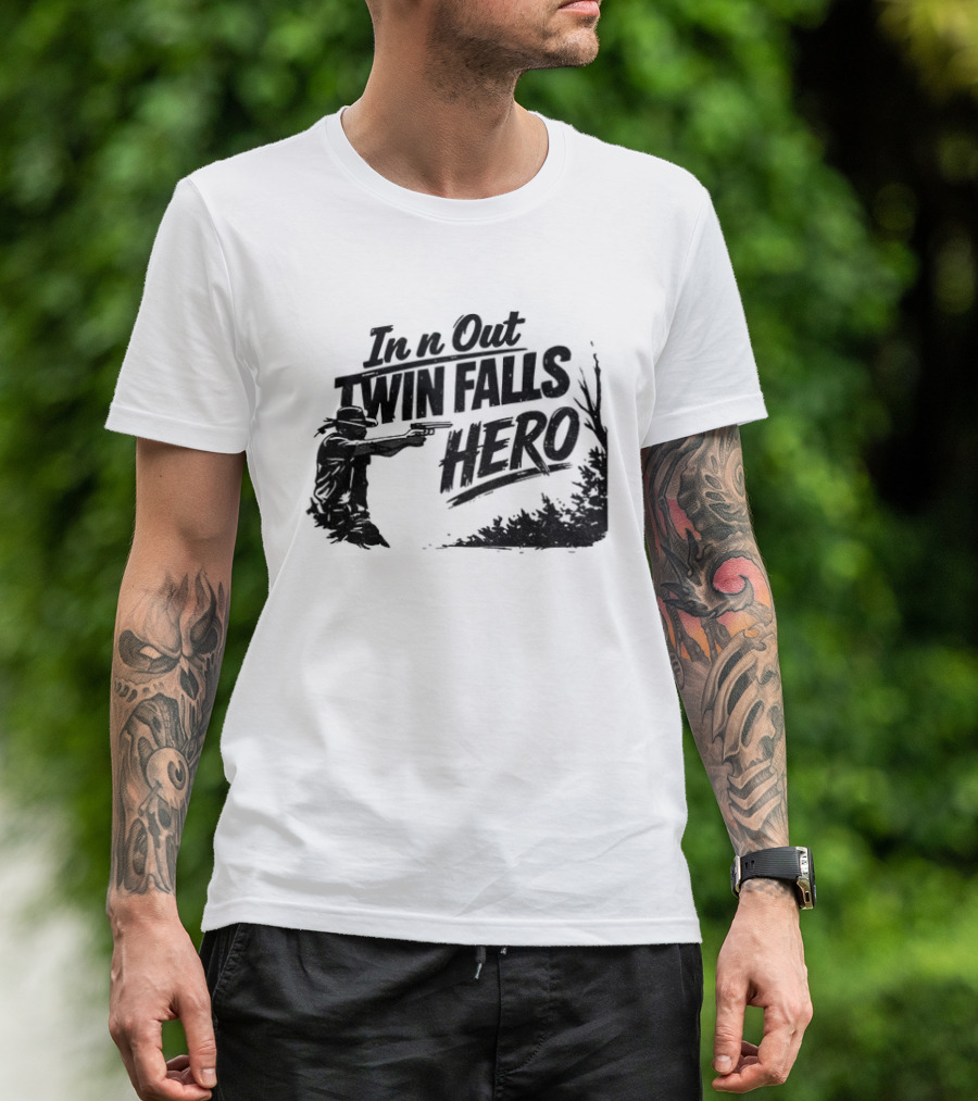Jordan Salinas In N Out Twin Falls Hero Idaho Political T-Shirt