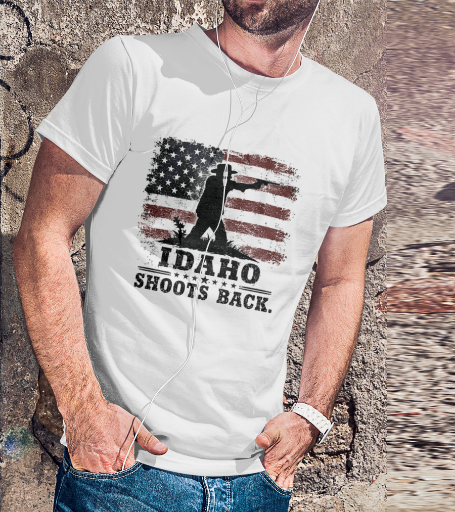 Idaho Shoots Back American Hero Flag T-Shirt