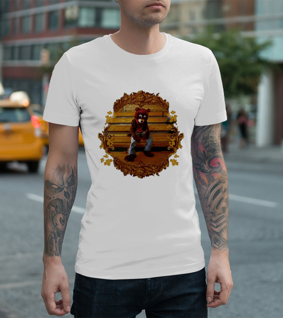 Kanye West The College Dropout Bear Seated In Ornate Frame T-Shirt