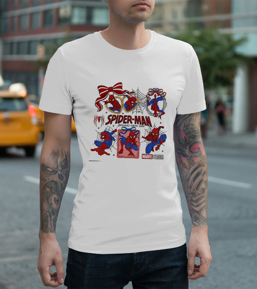 Spider Man Brand New Day Marvel Studios Masked Web Hero Coquette Superhero T-Shirt