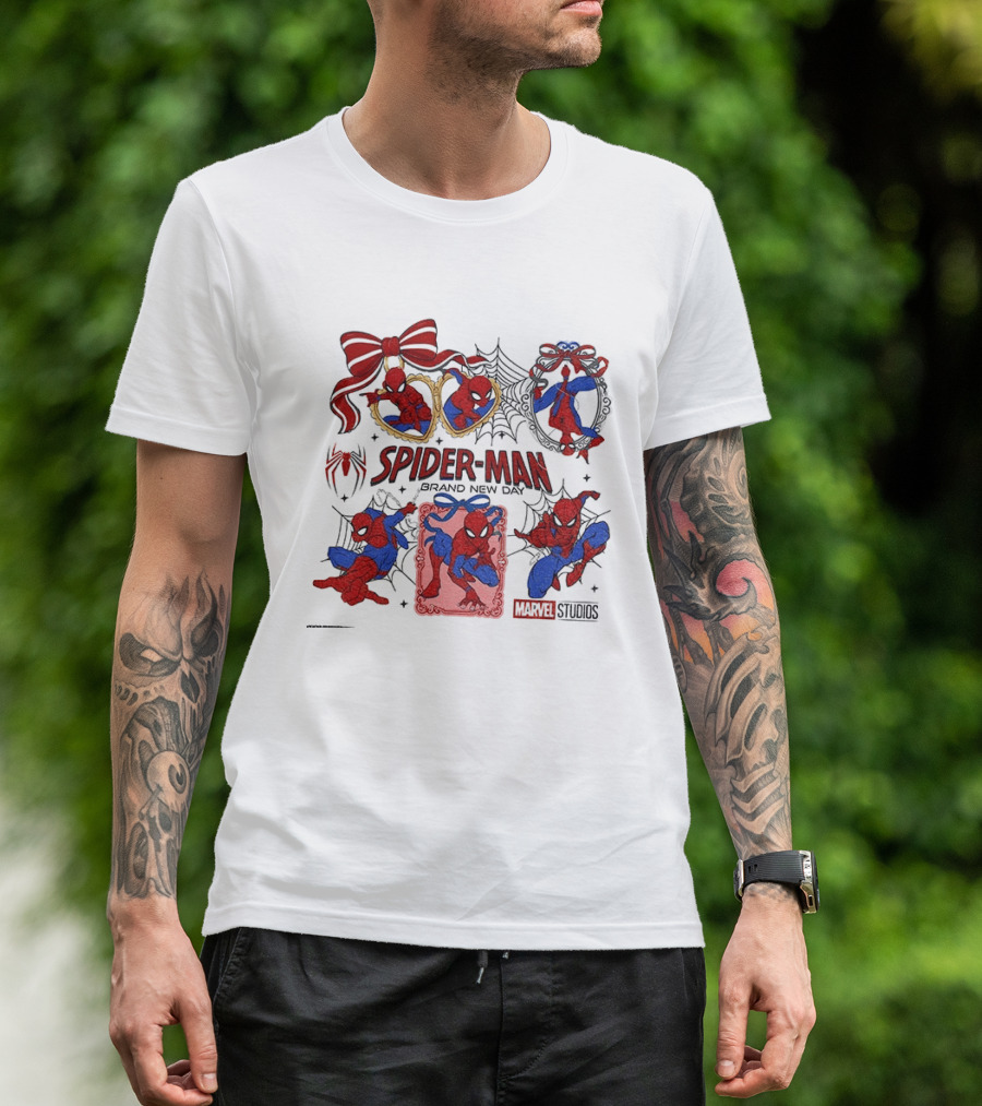 Spider Man Brand New Day Marvel Studios Masked Web Hero Coquette Superhero T-Shirt